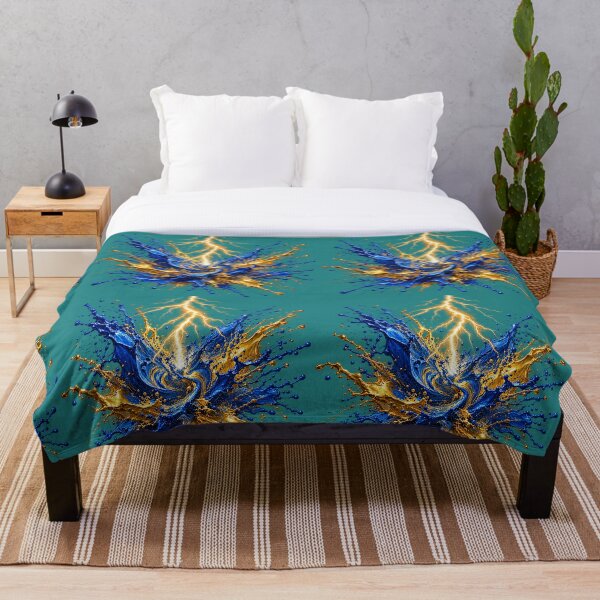 Item preview, Lighting Bolt Hits Splashing Paint Art designed and sold by Vasator1585.