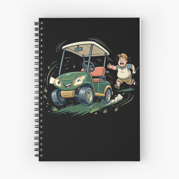 Item preview, Runaway Golf Cart Funny Retro Cartoon Chase Art designed and sold by mood-draftsman.