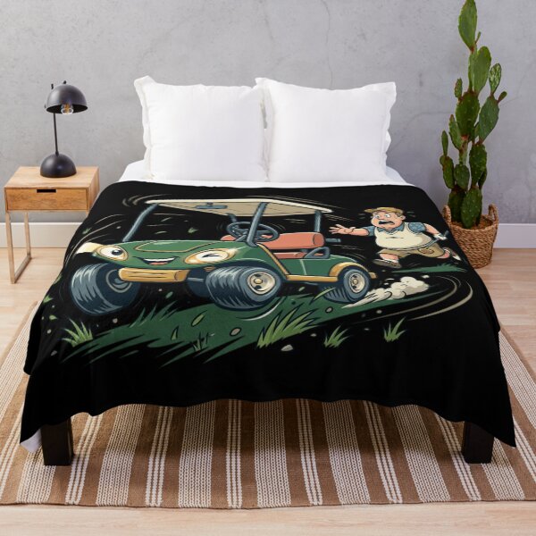 Item preview, Runaway Golf Cart Funny Retro Cartoon Chase Art designed and sold by mood-draftsman.