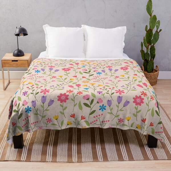 Item preview, Cute Colorful Wildflowers Floral Pattern designed and sold by SmallDart Creations.
