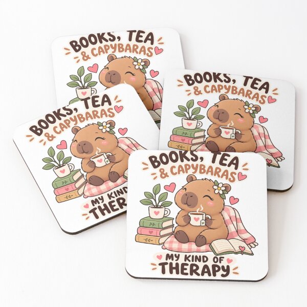 Item preview, Cute Capybara Tea & Books – Kawaii Book Lover Funny Design designed and sold by JrNergal.