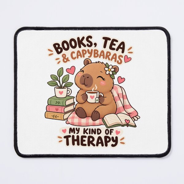 Item preview, Cute Capybara Tea & Books – Kawaii Book Lover Funny Design designed and sold by JrNergal.