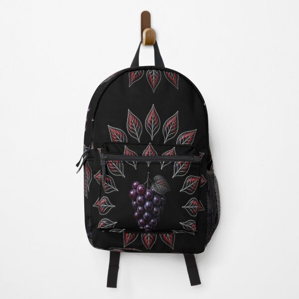 Item preview, 3D Metallic Grapes and Crimson Leaves Emblem designed and sold by Breezes-of-Ida.