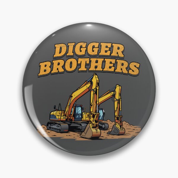 Item preview, Digger Brothers Funny Excavator Operator Design designed and sold by Operator Style Wear.