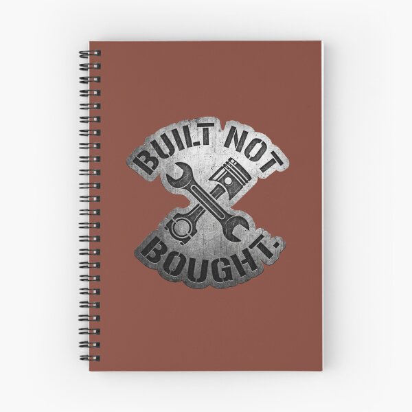 Item preview, Built Not Bought designed and sold by OpenFieldNotes.