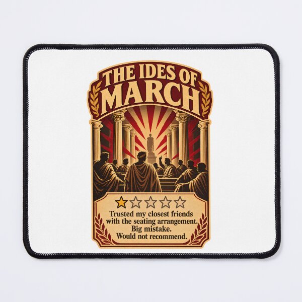 Item preview, The Ides of March One Star Review - Funny Julius Caesar History Meme Sarcastic History Humor designed and sold by Neurospicy Trolls.