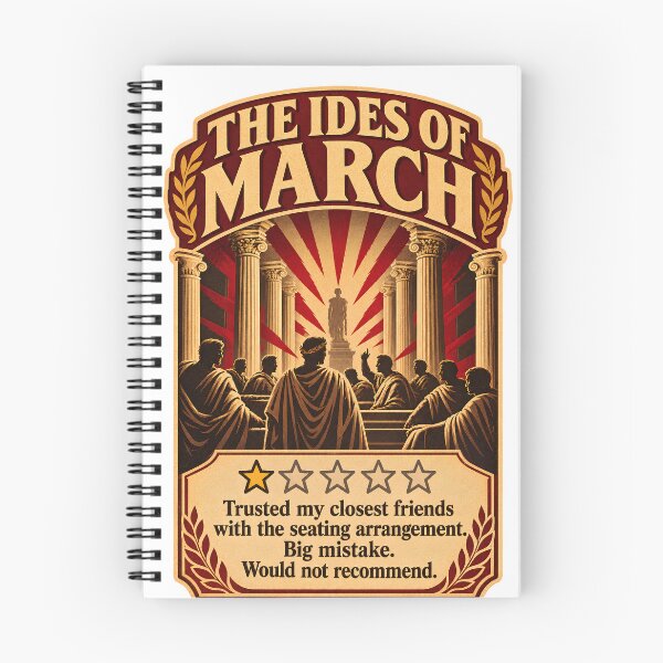 Item preview, The Ides of March One Star Review - Funny Julius Caesar History Meme Sarcastic History Humor designed and sold by Neurospicy Trolls.