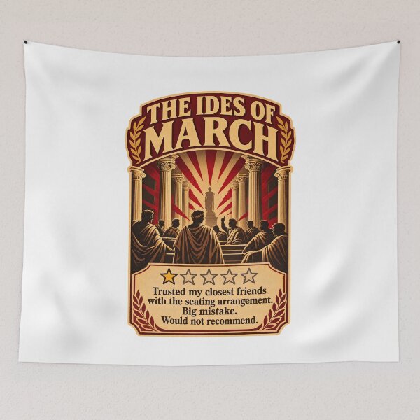 Item preview, The Ides of March One Star Review - Funny Julius Caesar History Meme Sarcastic History Humor designed and sold by Neurospicy Trolls.