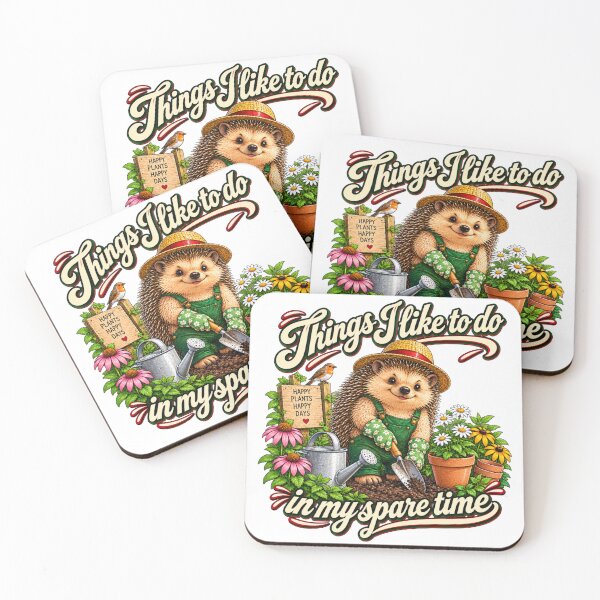 Item preview, Funny Gardening Hedgehog – Things I Like to Do in My Spare Time designed and sold by fukubukuro.