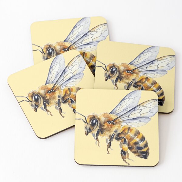 Item preview, Watercolour bee designed and sold by The King's general goods.