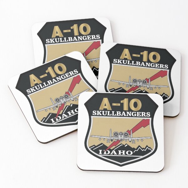 Item preview, 190th Fighter Squadron A-10 Skullbangers Idaho ANG Patch designed and sold by CharlieDesings.