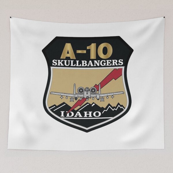 Item preview, 190th Fighter Squadron A-10 Skullbangers Idaho ANG Patch designed and sold by CharlieDesings.