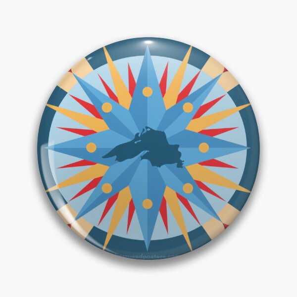 Item preview, Lake Superior Compass Rose designed and sold by bemusedcreativewi.
