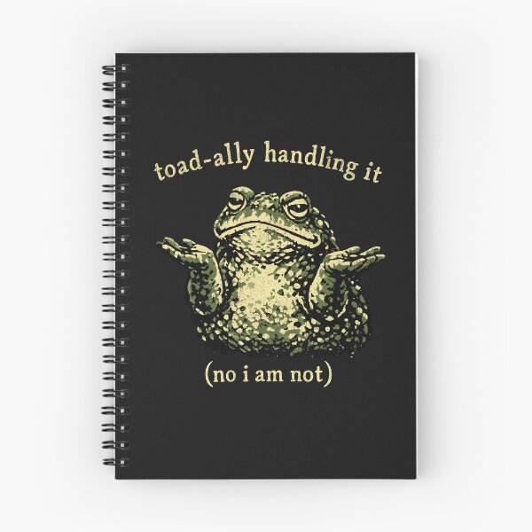 Item preview, Unbothered Toad Shrugging Through Life designed and sold by AwesomeBeyondLimits.
