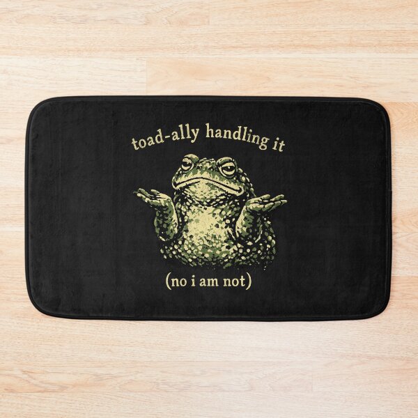 Item preview, Unbothered Toad Shrugging Through Life designed and sold by AwesomeBeyondLimits.