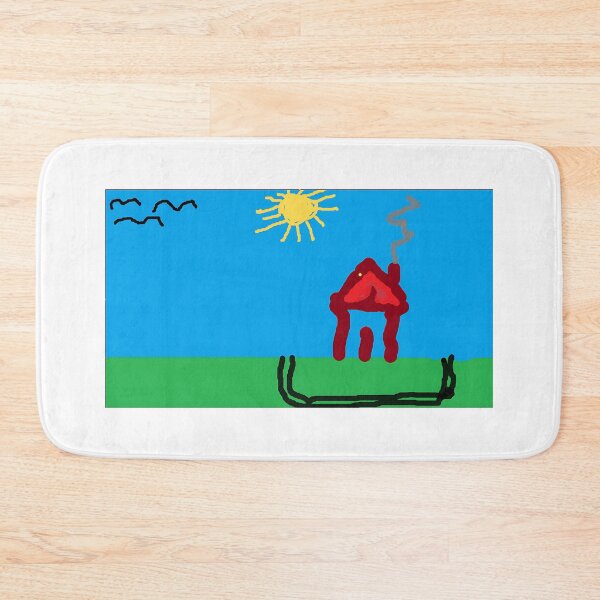 Item preview, My Dad's First Digital Masterpiece - Funny Retro House Meme designed and sold by BadlyDrawnStore.