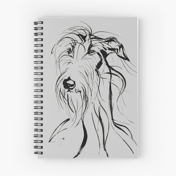 Item preview, Portrait of a deerhound in a simple line designed and sold by aghnadarragh.