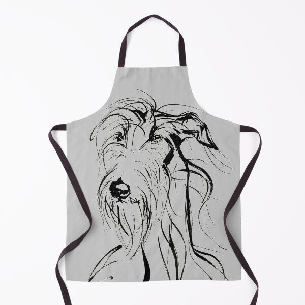Item preview, Portrait of a deerhound in a simple line designed and sold by aghnadarragh.
