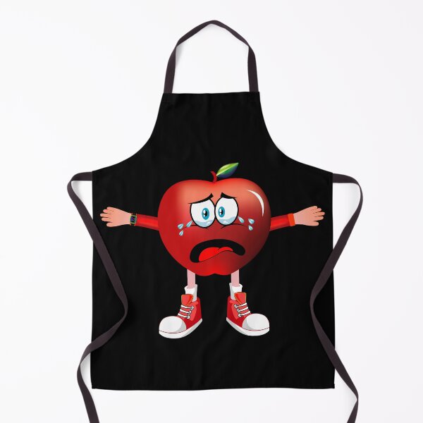 Item preview, Sad Red Apple Animated Character - Boy Version designed and sold by ExpressiveToon.