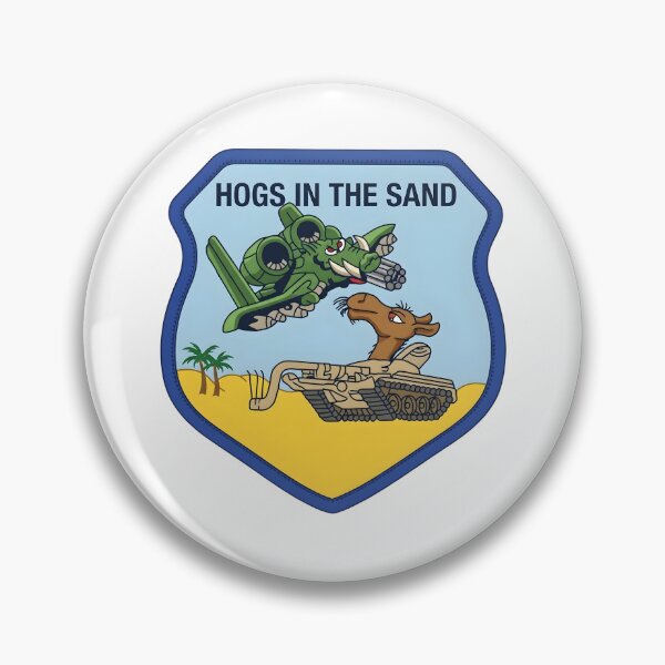 Item preview, USAF A-10 Warthog "Hogs In The Sand" Desert Deployment Patch designed and sold by CharlieDesings.