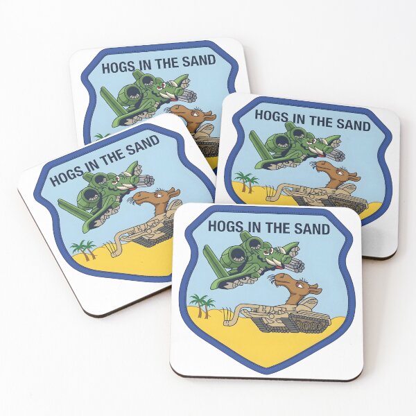 Item preview, USAF A-10 Warthog "Hogs In The Sand" Desert Deployment Patch designed and sold by CharlieDesings.