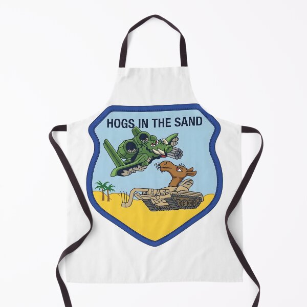 Item preview, USAF A-10 Warthog "Hogs In The Sand" Desert Deployment Patch designed and sold by CharlieDesings.