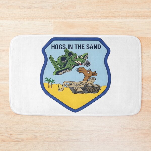 Item preview, USAF A-10 Warthog "Hogs In The Sand" Desert Deployment Patch designed and sold by CharlieDesings.