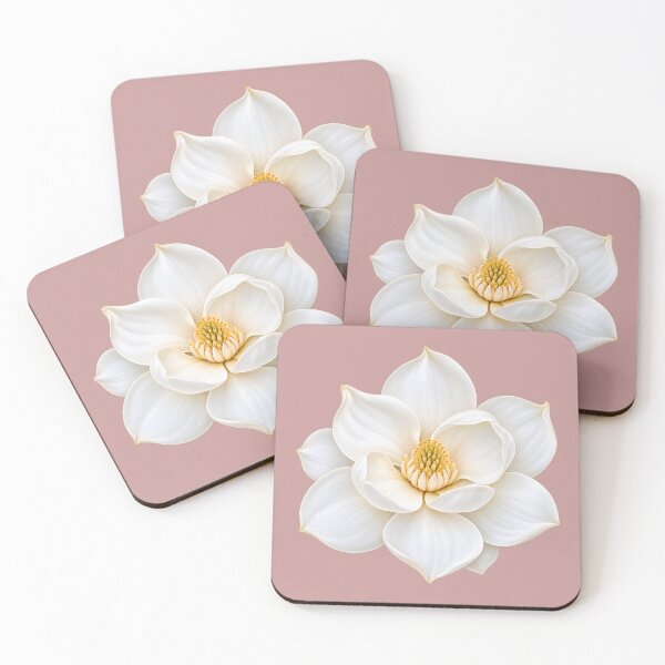 Item preview, White Southern Magnolia Flower – Magnolia Grandiflora Botanical Art designed and sold by HO•Designs.