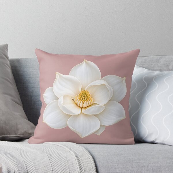 Item preview, White Southern Magnolia Flower – Magnolia Grandiflora Botanical Art designed and sold by HO•Designs.