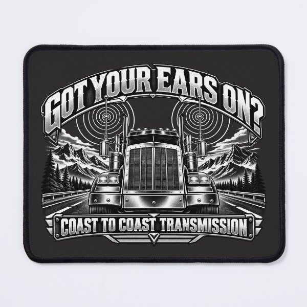 Item preview, Got Your Ears On Coast To Coast Transmission - Semi Truck CB Antennas Night Art designed and sold by NomadForge.