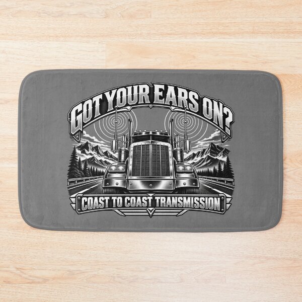 Item preview, Got Your Ears On Coast To Coast Transmission - Semi Truck CB Antennas Night Art designed and sold by NomadForge.