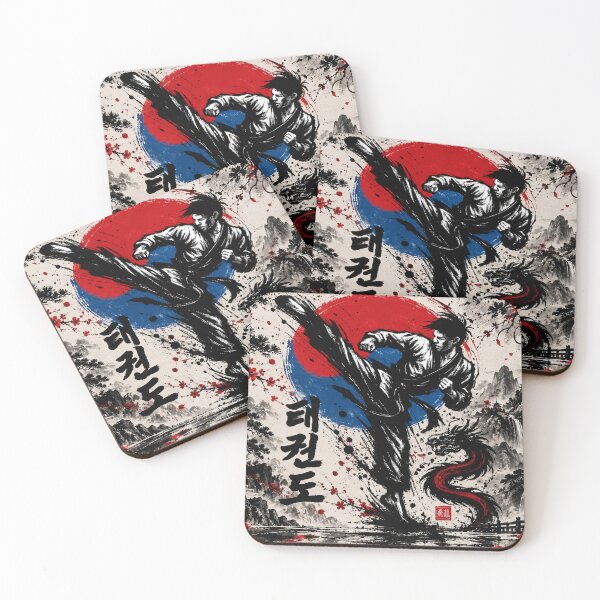 Item preview, Taekwondo Warrior Korean Martial Arts Dragon designed and sold by Fei Long Design Hub.