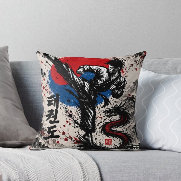 Item preview, Taekwondo Warrior Korean Martial Arts Dragon designed and sold by Fei Long Design Hub.