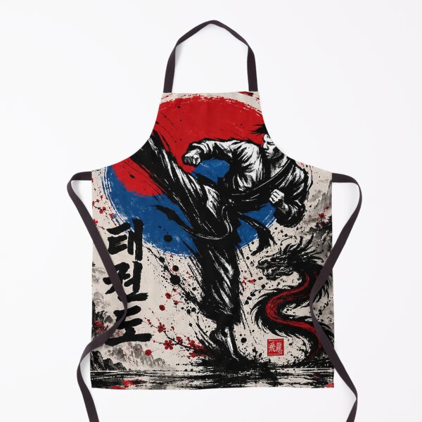 Item preview, Taekwondo Warrior Korean Martial Arts Dragon designed and sold by Fei Long Design Hub.