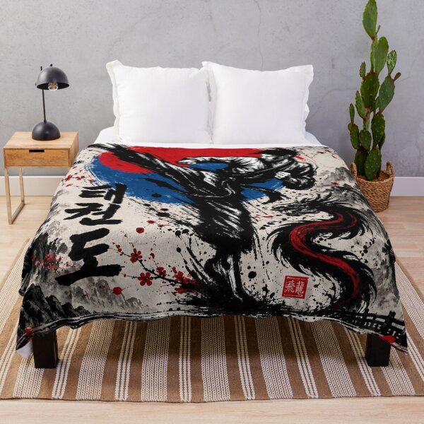 Item preview, Taekwondo Warrior Korean Martial Arts Dragon designed and sold by Fei Long Design Hub.