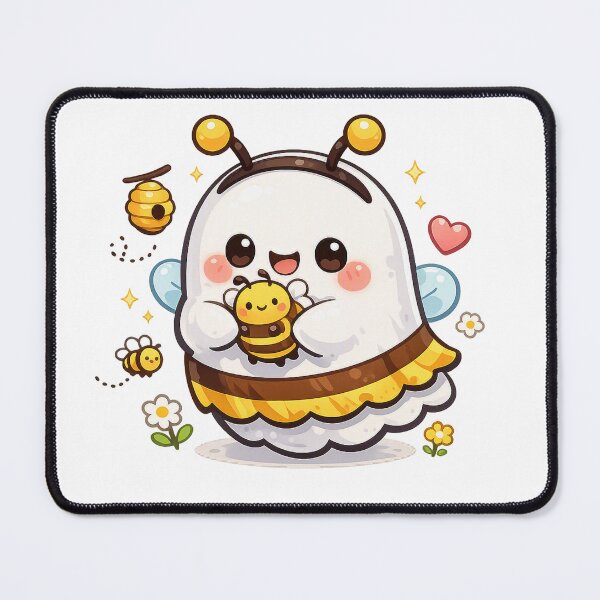 Item preview, Kawaii Bee Ghost designed and sold by Sommium .
