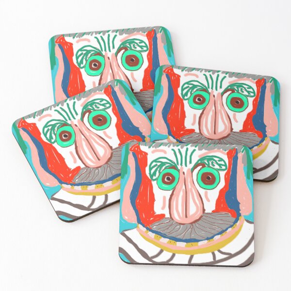 Item preview, Whimsical Abstract Clown Face Art designed and sold by J-Mindful.