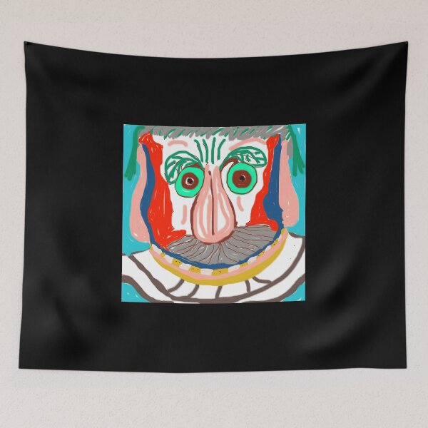 Item preview, Whimsical Abstract Clown Face Art designed and sold by J-Mindful.
