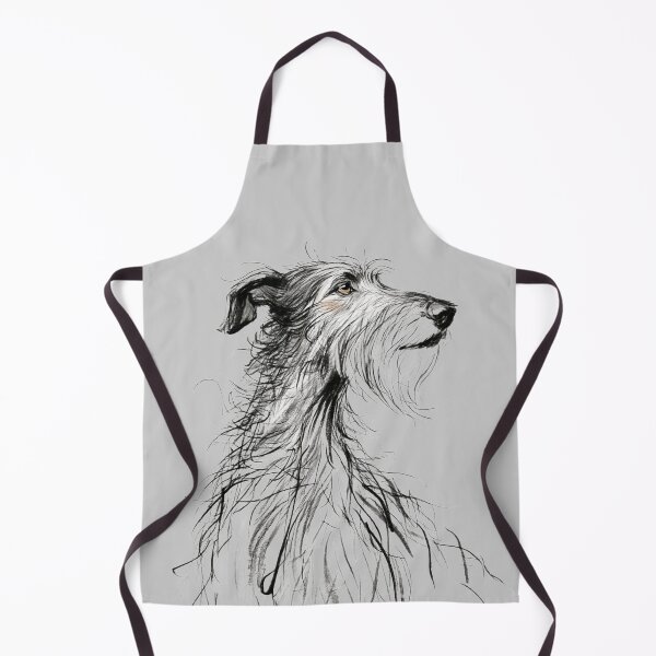 Item preview, Portrait of a deerhound in a simple line designed and sold by aghnadarragh.