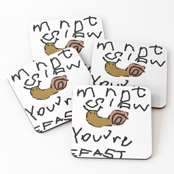 Item preview, I'm Not Slow You're Fast - Funny Gamer Snail Ping Meme designed and sold by BadlyDrawnStore.