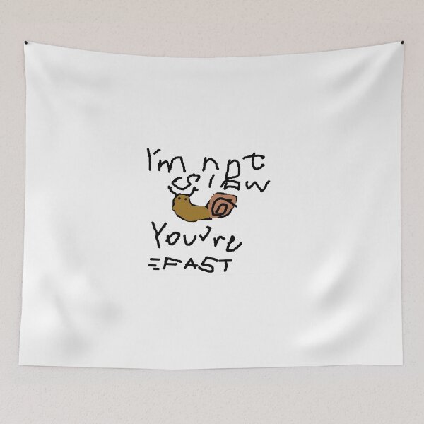 Item preview, I'm Not Slow You're Fast - Funny Gamer Snail Ping Meme designed and sold by VisualTshirts.