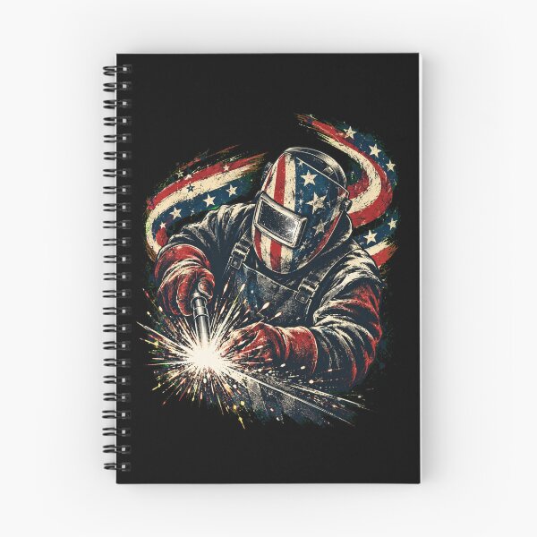 Item preview, Welding Warrior Astronaut American Flag Space Welder designed and sold by THREE LITTLE BEANS.