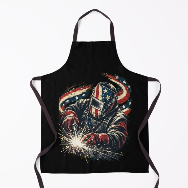 Item preview, Welding Warrior Astronaut American Flag Space Welder designed and sold by THREE LITTLE BEANS.