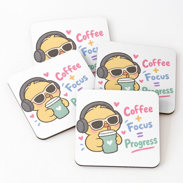 Item preview, Coffee And Focus Duck - Cute Study Motivation designed and sold by Duck lovers.