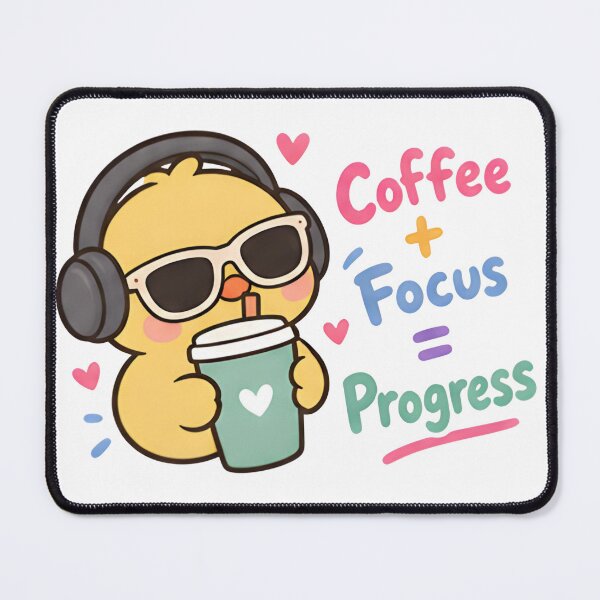 Item preview, Coffee And Focus Duck - Cute Study Motivation designed and sold by Duck lovers.