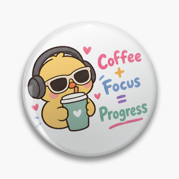 Item preview, Coffee And Focus Duck - Cute Study Motivation designed and sold by Duck lovers.