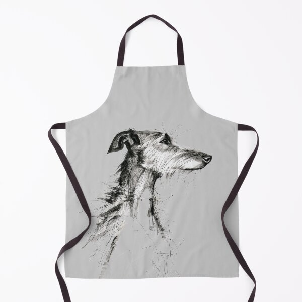 Item preview, Portrait of a deerhound in a simple line designed and sold by aghnadarragh.