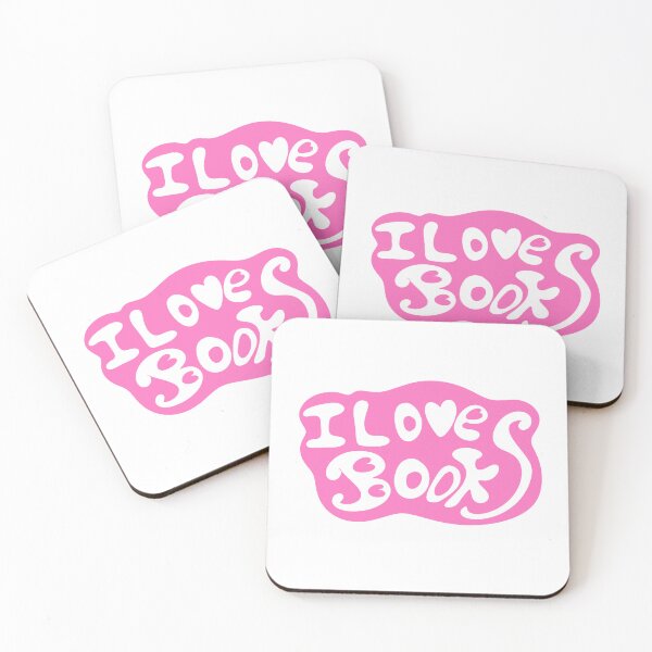 Item preview, I Love Books – Hand Drawn Retro Book Lover Quote designed and sold by BigfeetLittlepaws.