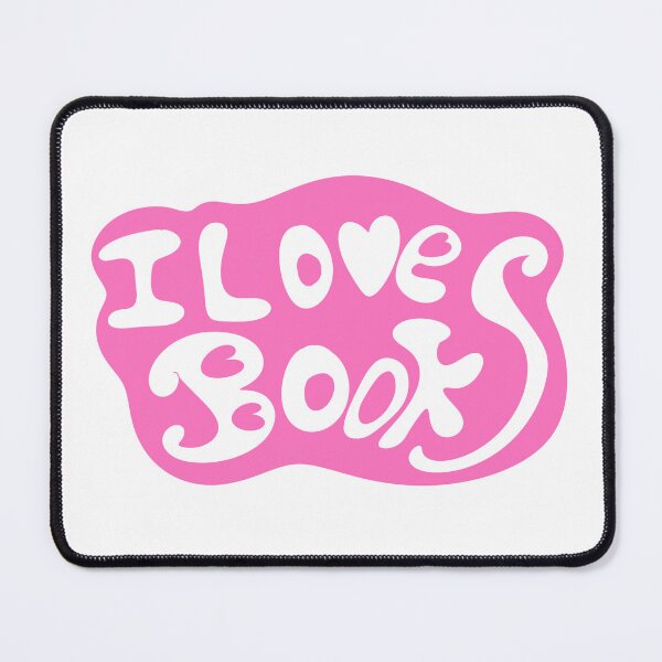 Item preview, I Love Books – Hand Drawn Retro Book Lover Quote designed and sold by BigfeetLittlepaws.