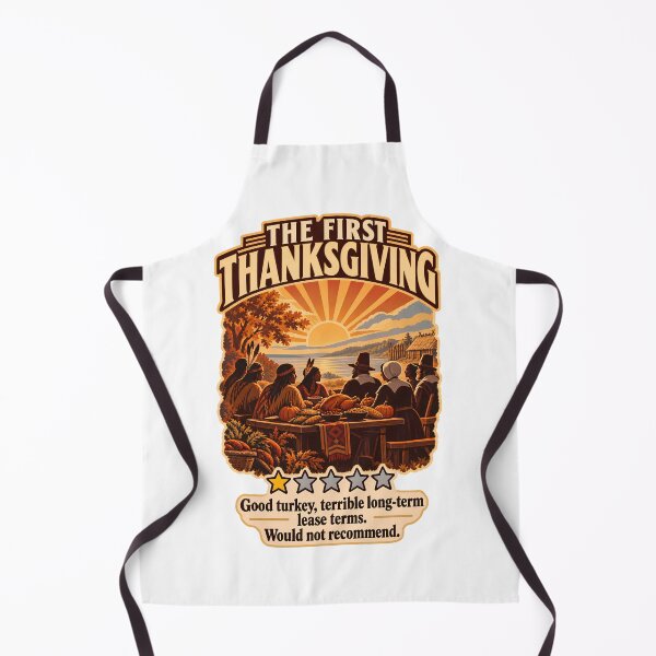 Item preview, The First Thanksgiving One Star Review - Funny Native American History Dark Humor designed and sold by Neurospicy Trolls.